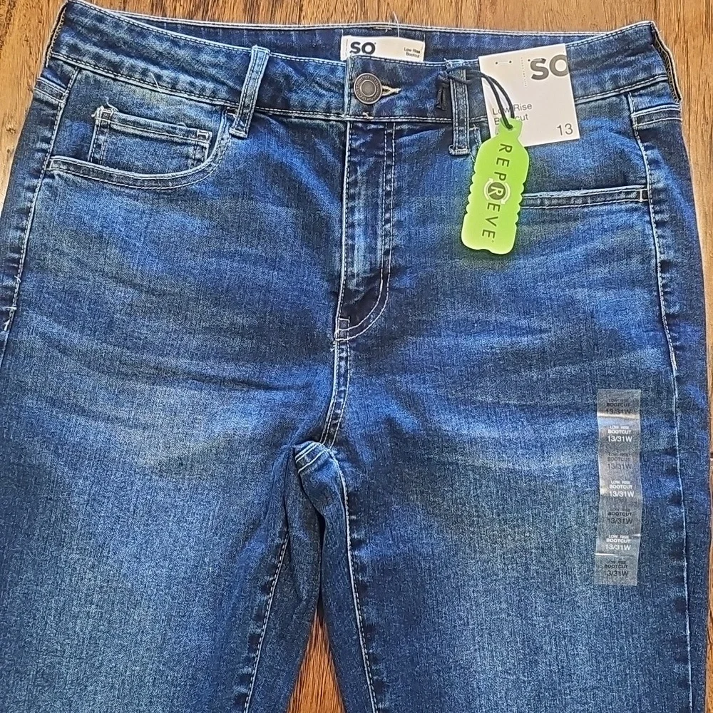 Nwt! So! Brand Juniors Jeans Size 13 - Picture 2 of 7